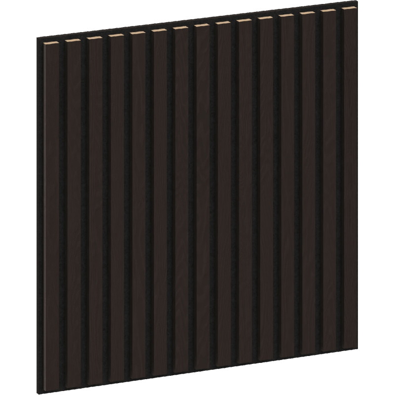 Mexen Linea 15 acoustic wall panel 60 x 60 cm (4 pcs), 9 mm felt, technical veneer, Black Oak - S110-60607-15-046