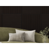 Mexen Linea 15 acoustic wall panel 60 x 60 cm (4 pcs), 9 mm felt, technical veneer, Black Oak - S110-60607-15-046