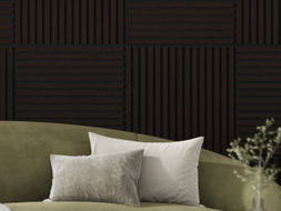 Mexen Linea 15 acoustic wall panel 60 x 60 cm (4 pcs), 9 mm felt, technical veneer, Black Oak - S110-60607-15-046