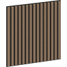 Mexen Linea 15 acoustic wall panel 60 x 60 cm (4 pcs), 9 mm felt, technical veneer, Light Walnut - S110-60607-15-047