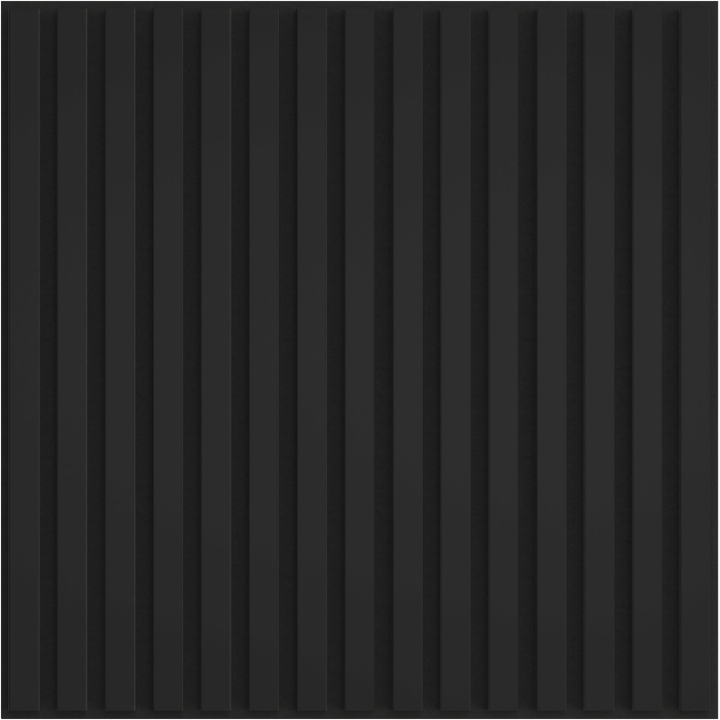 Mexen Linea 15 acoustic wall panel 60 x 60 cm (4 pcs.), 9 mm felt, technical veneer, Matte Black - S110-60607-15-053