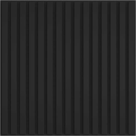 Mexen Linea 15 acoustic wall panel 60 x 60 cm (4 pcs.), 9 mm felt, technical veneer, Matte Black - S110-60607-15-053