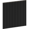 Mexen Linea 15 acoustic wall panel 60 x 60 cm (4 pcs.), 9 mm felt, technical veneer, Matte Black - S110-60607-15-053