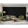 Mexen Linea 15 acoustic wall panel 60 x 60 cm (4 pcs.), 9 mm felt, technical veneer, Matte Black - S110-60607-15-053