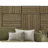 Mexen Linea 15 acoustic wall panel 60 x 60 cm (4 pcs), 9 mm felt, technical veneer, Honey Oak - S110-60607-15-066