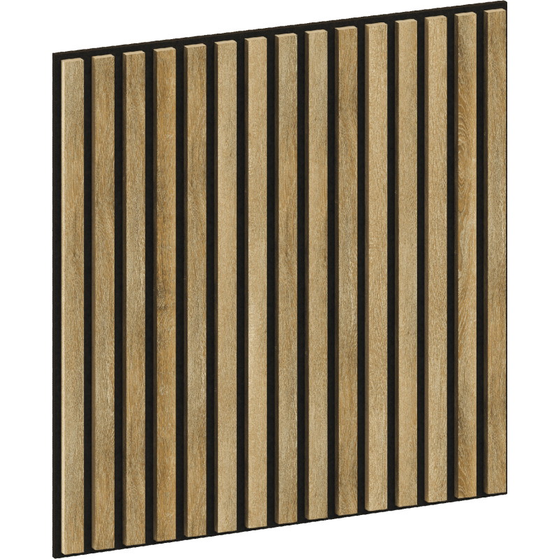 Mexen Linea 15 acoustic wall panel 60 x 60 cm (4 pcs), 9 mm felt, technical veneer, Honey Oak - S110-60607-15-066