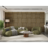Mexen Linea 15 acoustic wall panel 60 x 60 cm (4 pcs), 9 mm felt, technical veneer, Honey Oak - S110-60607-15-066