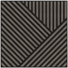 Mexen Linea 25 acoustic wall panel 60 x 60 cm (4 pcs), 9 mm felt, technical veneer, Gray Oak - S110-60607-25-043