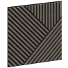 Mexen Linea 25 acoustic wall panel 60 x 60 cm (4 pcs), 9 mm felt, technical veneer, Gray Oak - S110-60607-25-043