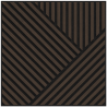 Mexen Linea 25 acoustic wall panel 60 x 60 cm (4 pieces), 9 mm felt, technical veneer, Mocca Oak - S110-60607-25-045