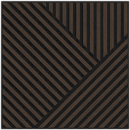 Mexen Linea 25 acoustic wall panel 60 x 60 cm (4 pieces), 9 mm felt, technical veneer, Mocca Oak - S110-60607-25-045