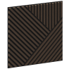 Mexen Linea 25 acoustic wall panel 60 x 60 cm (4 pieces), 9 mm felt, technical veneer, Mocca Oak - S110-60607-25-045