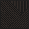 Mexen Linea 25 acoustic wall panel 60 x 60 cm (4 pcs), 9 mm felt, technical veneer, Black Oak - S110-60607-25-046