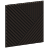 Mexen Linea 25 acoustic wall panel 60 x 60 cm (4 pcs), 9 mm felt, technical veneer, Black Oak - S110-60607-25-046