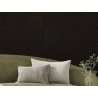 Mexen Linea 25 acoustic wall panel 60 x 60 cm (4 pcs), 9 mm felt, technical veneer, Black Oak - S110-60607-25-046