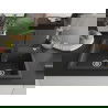 Mexen Tomas granite sink 2-bowl with Rita kitchen tap, black speckled - 6516-76-670300-76