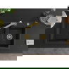 Mexen Tomas 2-compartment granite sink with a kitchen mixer tap Rita, Black - 6516-77-670300-50