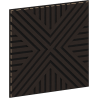 Mexen Linea 26 acoustic wall panel 60 x 60 cm (4 pcs.), 9 mm felt, technical veneer, Black Oak - S110-60607-26-046