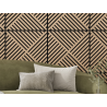 Mexen Linea 08 acoustic wall panel 60 x 60 cm (4pcs), 9 mm felt, technical veneer, Bleached Oak - S110-60607-08-040