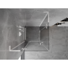 Mexen Mist-H L Duo Hinged Shower Cabin 80 x 80 cm, Transparent, White - 8A5L-080L-080P-20-00