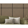 Mexen Linea 39 acoustic wall panel 60 x 60 cm (4 pcs.), 9 mm felt, technical veneer, Bleached Oak - S110-60607-39-040