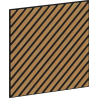 Mexen Lam-B Wall Slats 275 x 30 cm, 4 mm HDF Board, Technical Veneer, Sand Oak - S100-275307-3015-001