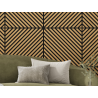 Mexen Linea 39 acoustic wall panel 60 x 60 cm (4 pieces), 9 mm felt, technical veneer, Classic Oak - S110-60607-39-041