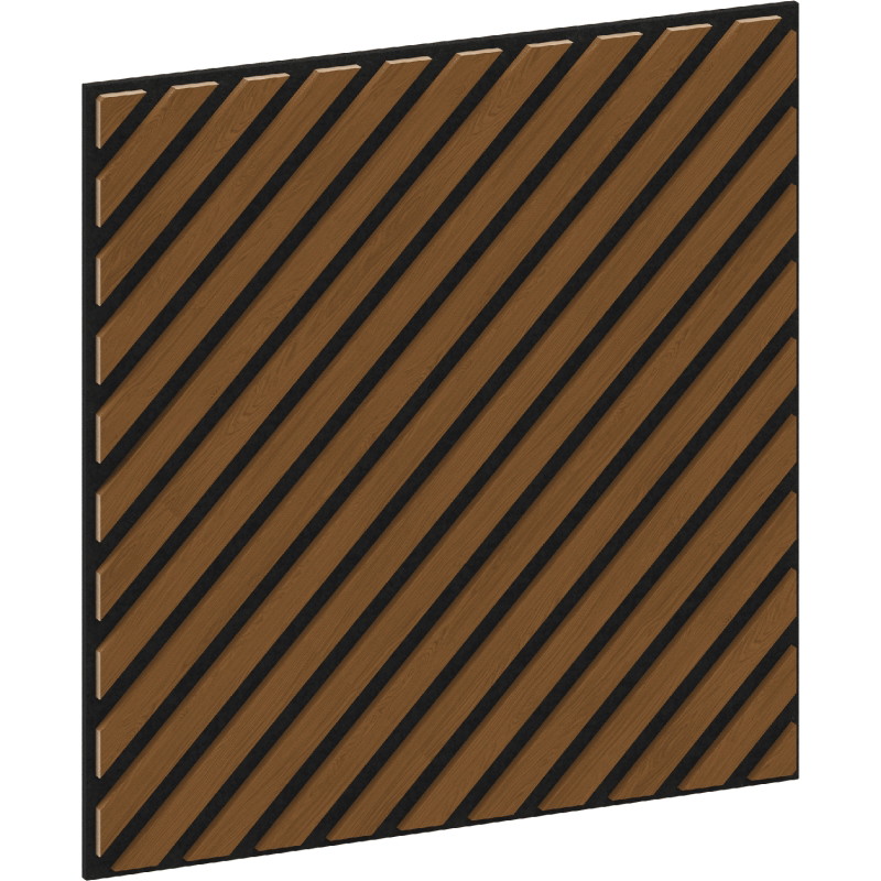 Mexen Linea 39 acoustic wall panel 60 x 60 cm (4pcs.), 9 mm felt, technical veneer, Natural Oak - S110-60607-39-042