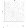 Mexen Lam-B Wall Slats 275 x 30 cm, 4 mm HDF Board, Technical Veneer, Sand Oak - S100-275307-3015-001