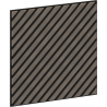 Mexen Linea 39 acoustic wall panel 60 x 60 cm (4 pcs), 9 mm felt, technical veneer, Gray Oak - S110-60607-39-043