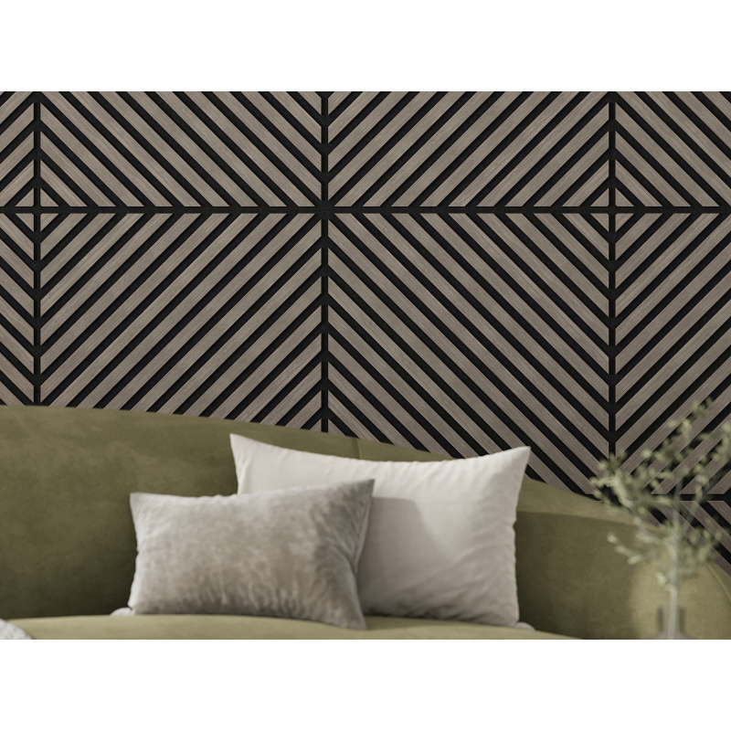 Mexen Lam-B Wall Slats 275 x 30 cm, 4 mm HDF Board, Technical Veneer, Sand Oak - S100-275307-3015-001