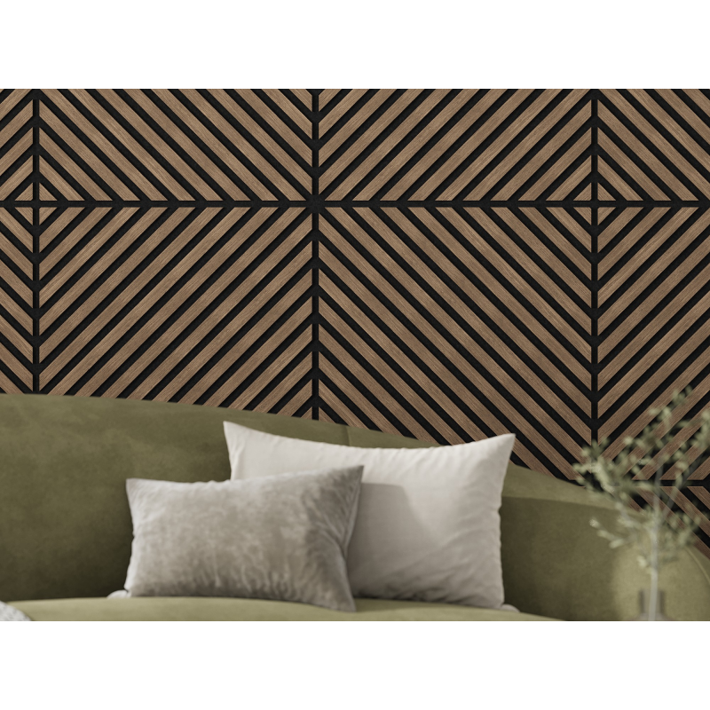 Mexen Lam-B Wall Slats 275 x 30 cm, 4 mm HDF Board, Technical Veneer, Sand Oak - S100-275307-3015-001