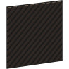 Mexen Linea 39 acoustic wall panel 60 x 60 cm (4 pcs), 9 mm felt, technical veneer, Black Oak - S110-60607-39-046