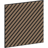 Mexen Linea 39 acoustic wall panel 60 x 60 cm (4 pcs), 9 mm felt, technical veneer, Light Walnut - S110-60607-39-047