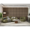 Mexen Linea 39 acoustic wall panel 60 x 60 cm (4 pcs), 9 mm felt, technical veneer, Light Walnut - S110-60607-39-047