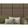 Mexen Lam-B Wall Slats 275 x 30 cm, 4 mm HDF Board, Technical Veneer, Sand Oak - S100-275307-3015-001
