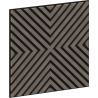 Mexen Linea 01 acoustic wall panel 60 x 60 cm (4 pcs), 9 mm felt, technical veneer, Gray Oak - S110-60607-01-043