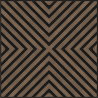 Mexen Linea 01 acoustic wall panel 60 x 60 cm (4pcs), 9 mm felt, technical veneer, Dark Walnut - S110-60607-01-044