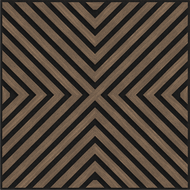 Mexen Linea 01 acoustic wall panel 60 x 60 cm (4pcs), 9 mm felt, technical veneer, Dark Walnut - S110-60607-01-044