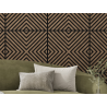 Mexen Linea 01 acoustic wall panel 60 x 60 cm (4pcs), 9 mm felt, technical veneer, Dark Walnut - S110-60607-01-044