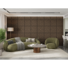 Mexen Linea 01 acoustic wall panel 60 x 60 cm (4pcs), 9 mm felt, technical veneer, Dark Walnut - S110-60607-01-044