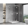 Mexen Mist-H L Duo Swing Shower Enclosure Right 70 x 90 cm, Transparent, White - 8A5L-070L-090P-20-00
