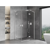 Mexen Mist-H L Duo Swing Shower Enclosure Right 70 x 90 cm, Transparent, White - 8A5L-070L-090P-20-00