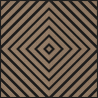 Mexen Linea 03 acoustic wall panel 60 x 60 cm (4 pieces), 9 mm felt, technical veneer, Light Walnut - S110-60607-03-047