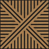 Mexen Linea 05 acoustic wall panel 60 x 60 cm (4pcs), felt 9 mm, technical veneer, Oak Classic - S110-60607-05-041