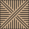Mexen Linea 05 acoustic wall panel 60 x 60 cm (4pcs.), 9 mm felt, technical veneer, Bleached Oak - S110-60607-05-040