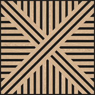 Mexen Linea 05 acoustic wall panel 60 x 60 cm (4pcs.), 9 mm felt, technical veneer, Bleached Oak - S110-60607-05-040