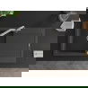 Mexen Leo granite kitchen sink 1-bowl with drainer and Duero kitchen tap, speckled black - 6501-76-671600-00