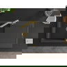Mexen Leo 1-compartment granite sink with a drip tray and kitchen mixer tap Duero, spotted black - 6501-76-671600-50