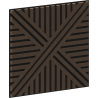 Mexen Linea 05 Acoustic Wall Panel 60 x 60 cm (4 pcs), 9 mm Felt, Technical Veneer, Mocca Oak - S110-60607-05-045